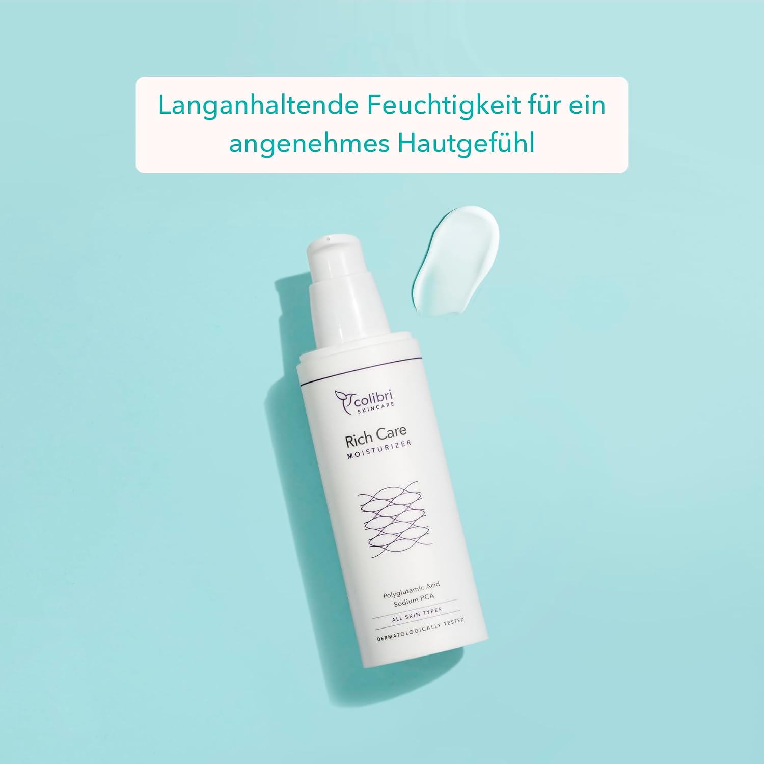 Detalle de colibri skincare Rich Care Moisturizer (80 ml) – Feuchtigkeitscreme für trockene, gereizte Gesichtshaut