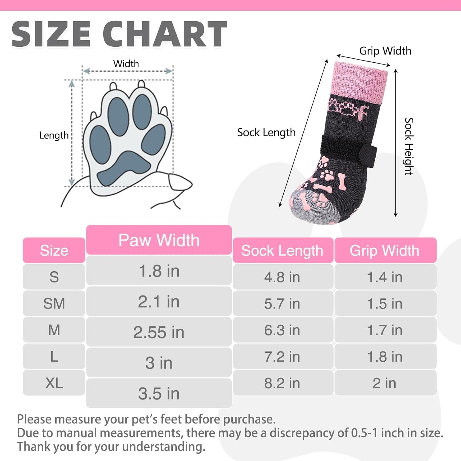 Thumbnail 1 de KOOLTAIL dog socks for hot/cold pavement and non-slip paw protection (Medium)