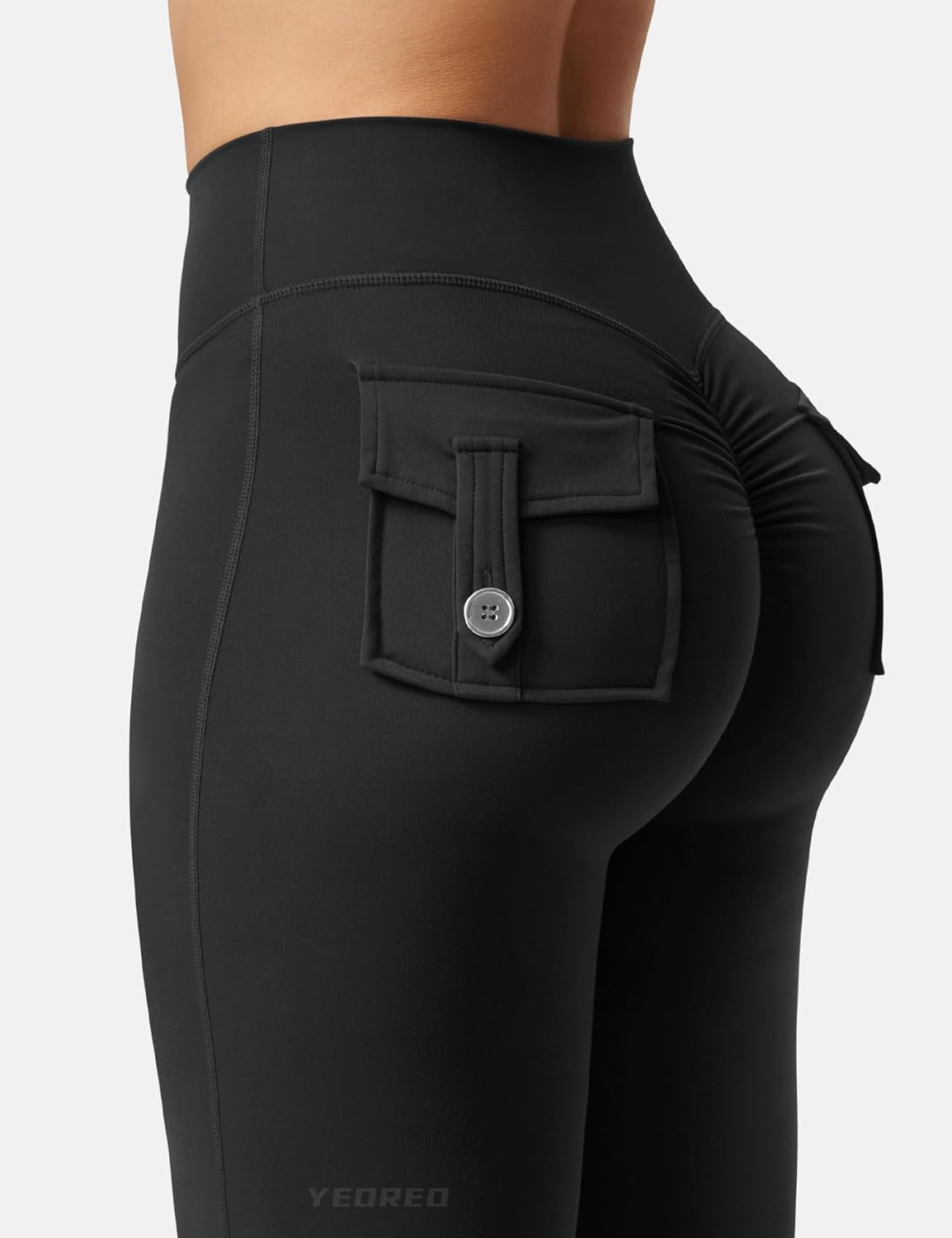 Thumbnail 3 de YEOREO CoreFlex Flare Leggings with Pockets for Women (Scrunch Butt Lift Workout & Yoga Pants)