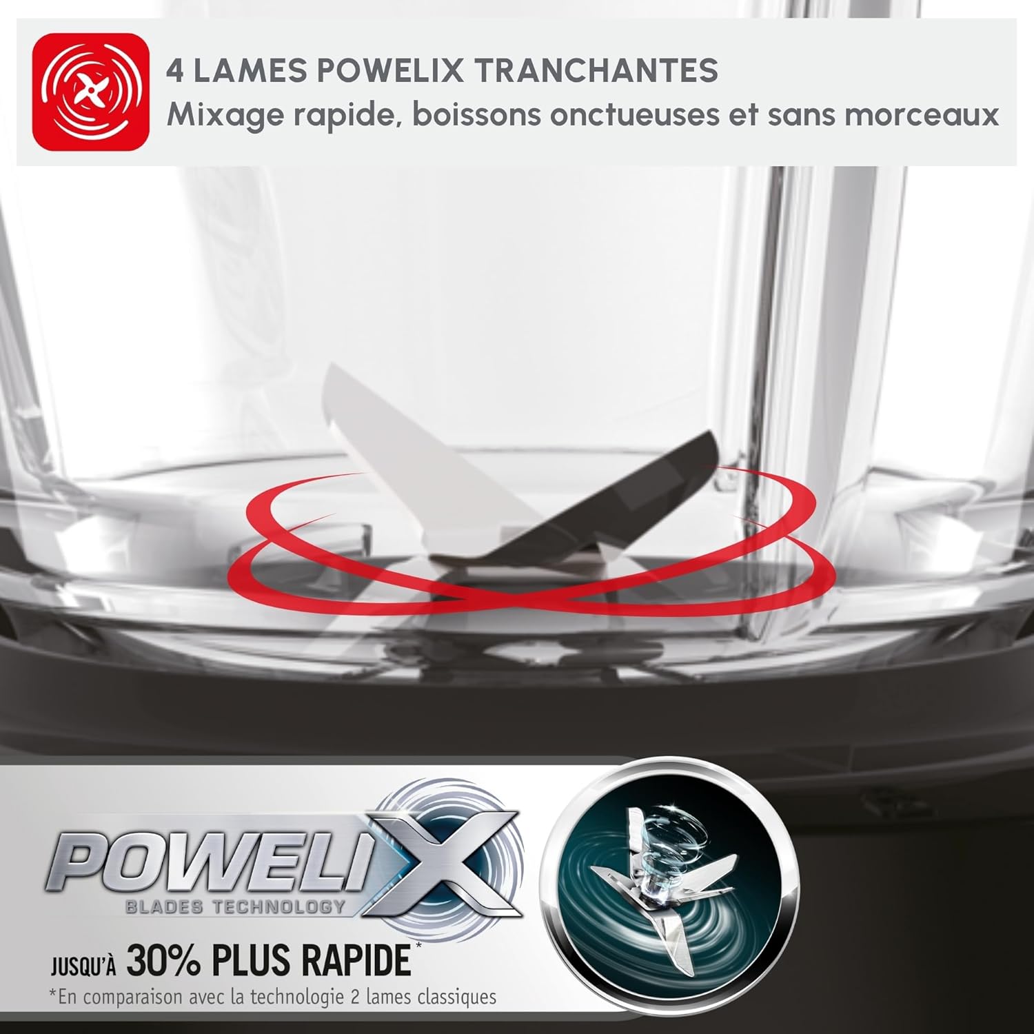Detalle 1 de Moulinex LM42051 mixeur 800 W đč