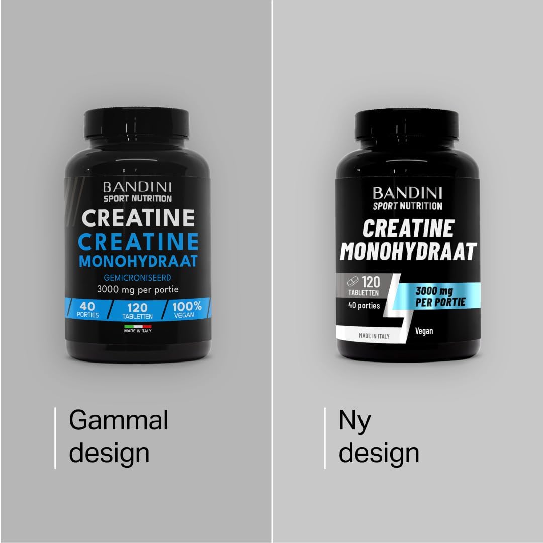 Detalle 2 de BANDINI Creatine Monohydraat, 120 tabletten met 3.000 mg per dagdosering