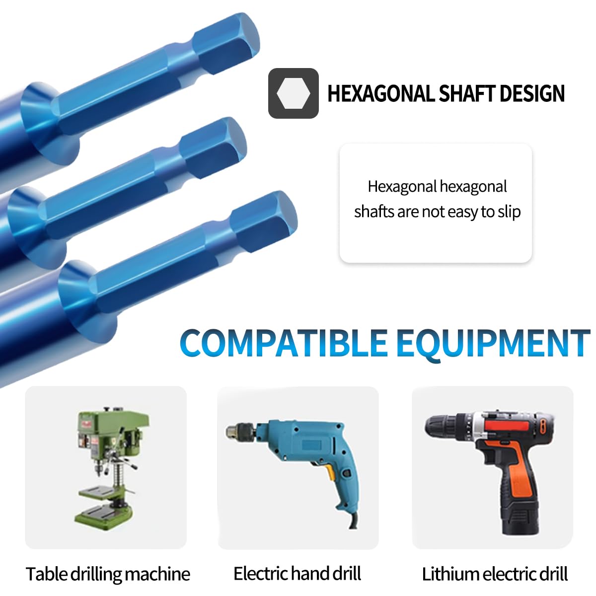 Thumbnail 6 de Teronbeta Wood Drill Bit 28mm x 230mm – 1/4 Hex Shank Brad Point Auger for Wood