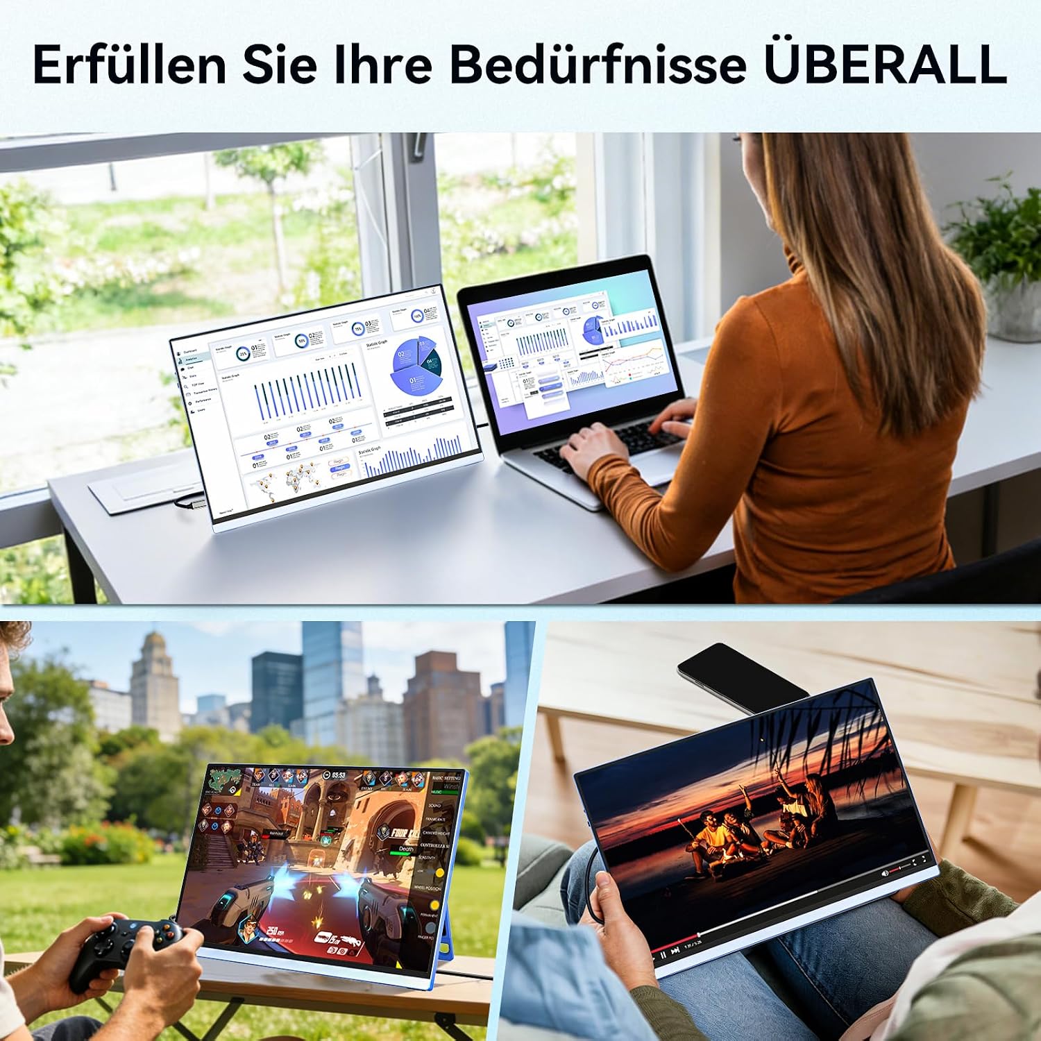 Thumbnail 6 de Veout 16 Zoll Portable Monitor