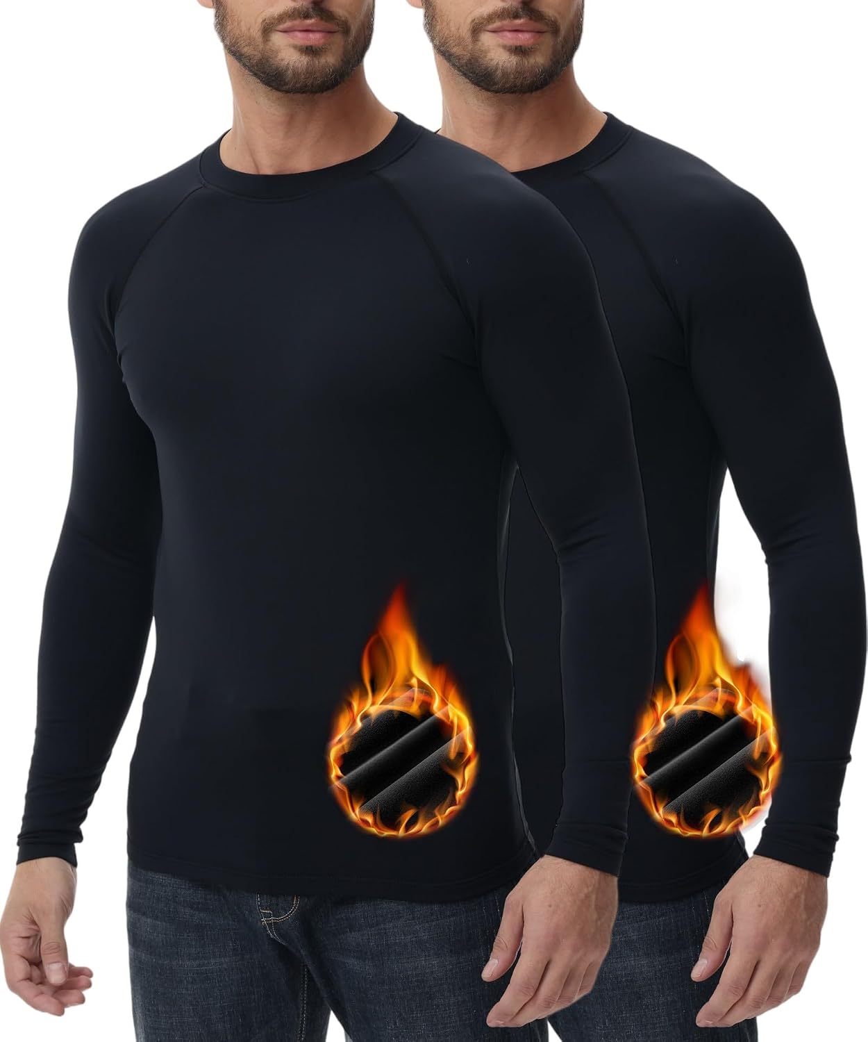 Detalle 2 de HUGE SPORTS Hauts thermiques hommes