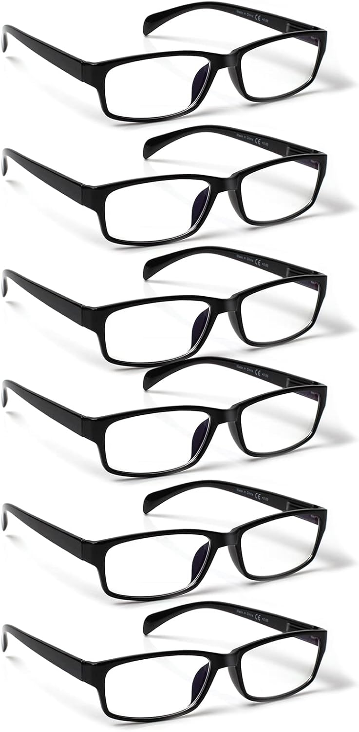 Detalle de COJWIS Lesebrille 6er-Set: Ultralight Brillen mit Blaulichtfilter, 2.25 Dioptrien