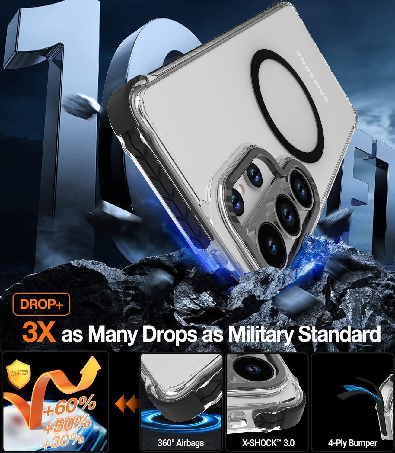 Thumbnail 2 de DeerLamn Strong Magnetic Case for Galaxy S26 Ultra