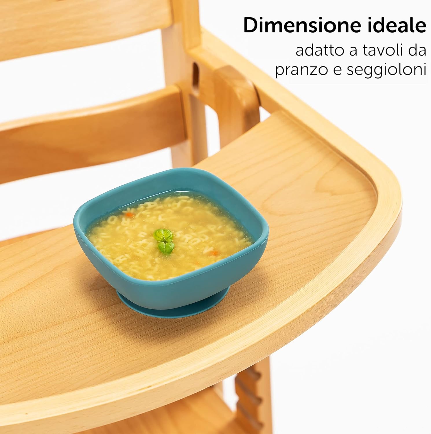 Thumbnail 3 de MiaMia Piatto Silicone Bambini con ventosa Mostro Petrolio (2 ciotole) anti-scivolo, senza BPA, adatto al microonde