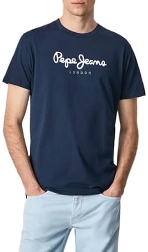 Detalle de Pepe-jeans T-Shirt Regular Fit: camiseta de algodón sostenible con maxi logo