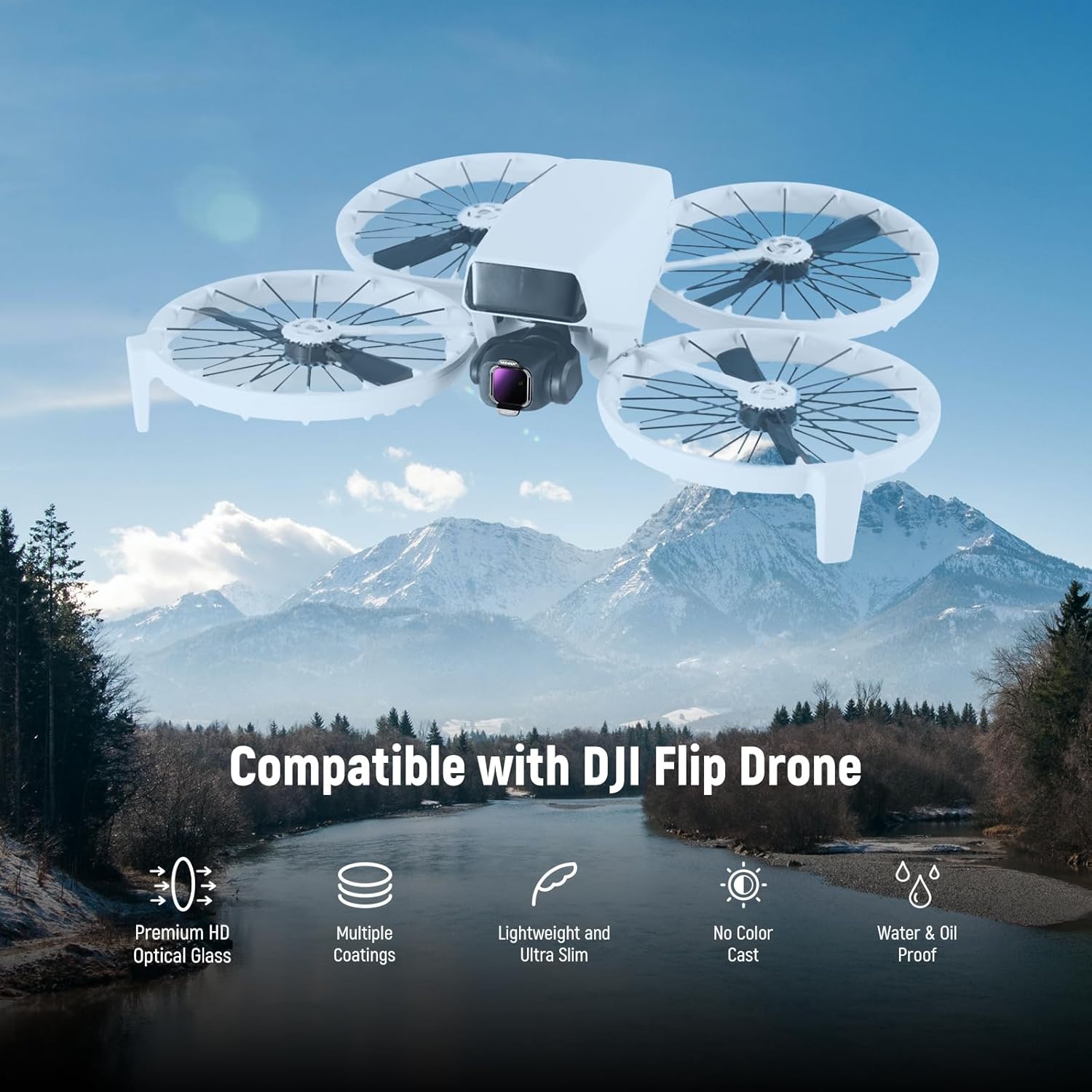 Thumbnail 1 de NEEWER ND/PL Filterset FL-N37 für DJI Flip & Lito X1 – ND8/PL, ND16/PL, ND32/PL