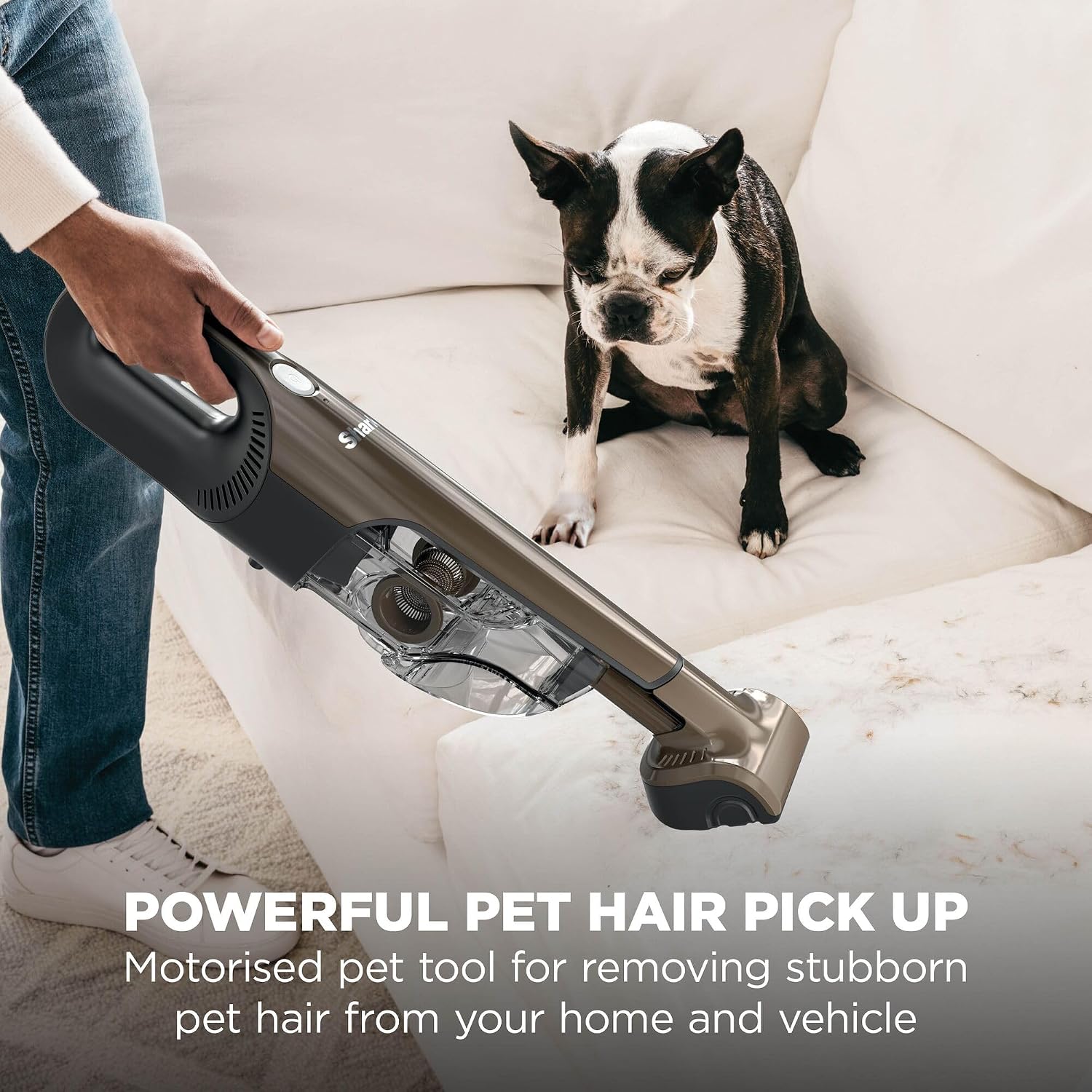 Detalle de Shark Handheld Cordless Vacuum Cleaner with Pet Tool, Crevice Tool & Scrubbing Brush (CH951UKBR)