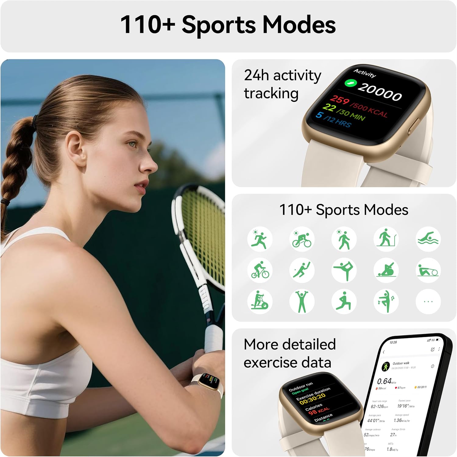 Detalle de Smart Watch IDW26 1.83" HD Fitness