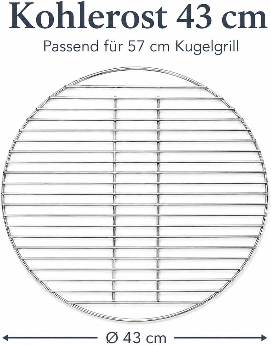 Detalle de Uniflasy 7441 43cm Charcoal Grate for Weber 57cm Kettle Grills