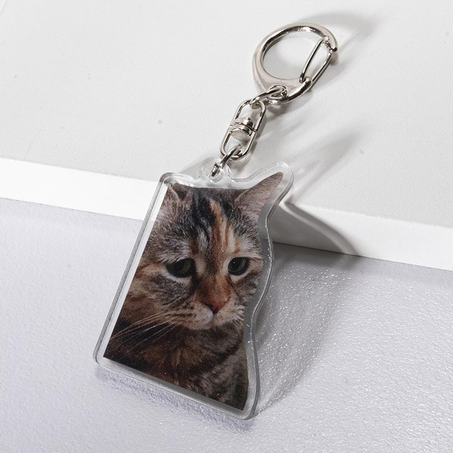 Thumbnail 6 de Novearring 9Pcs Funny Cat Meme Keychain Set