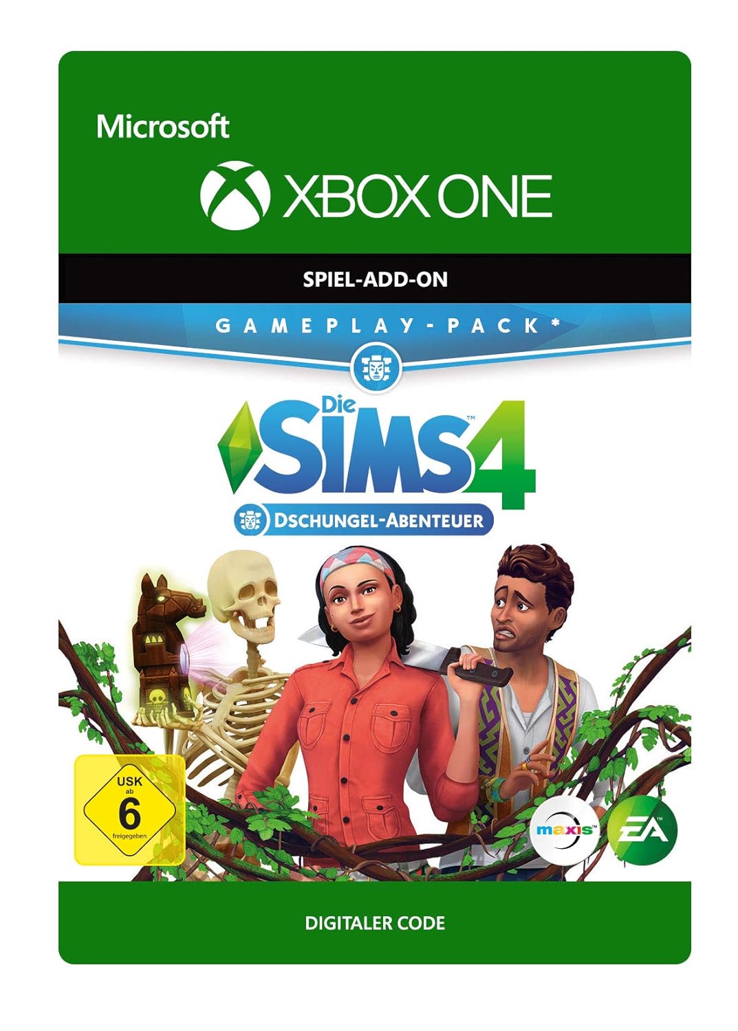 Die Sims 4 Dschungel – Abenteuer (GP 6) DLC für Xbox One als Download-Code