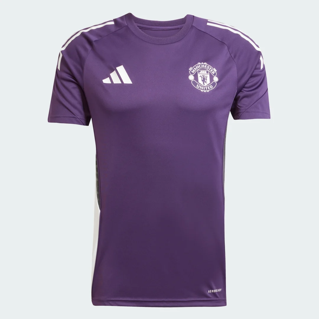 Detalle de Camiseta entrenamiento Manchester United Tiro 25 Competition de Adidas - color violeta