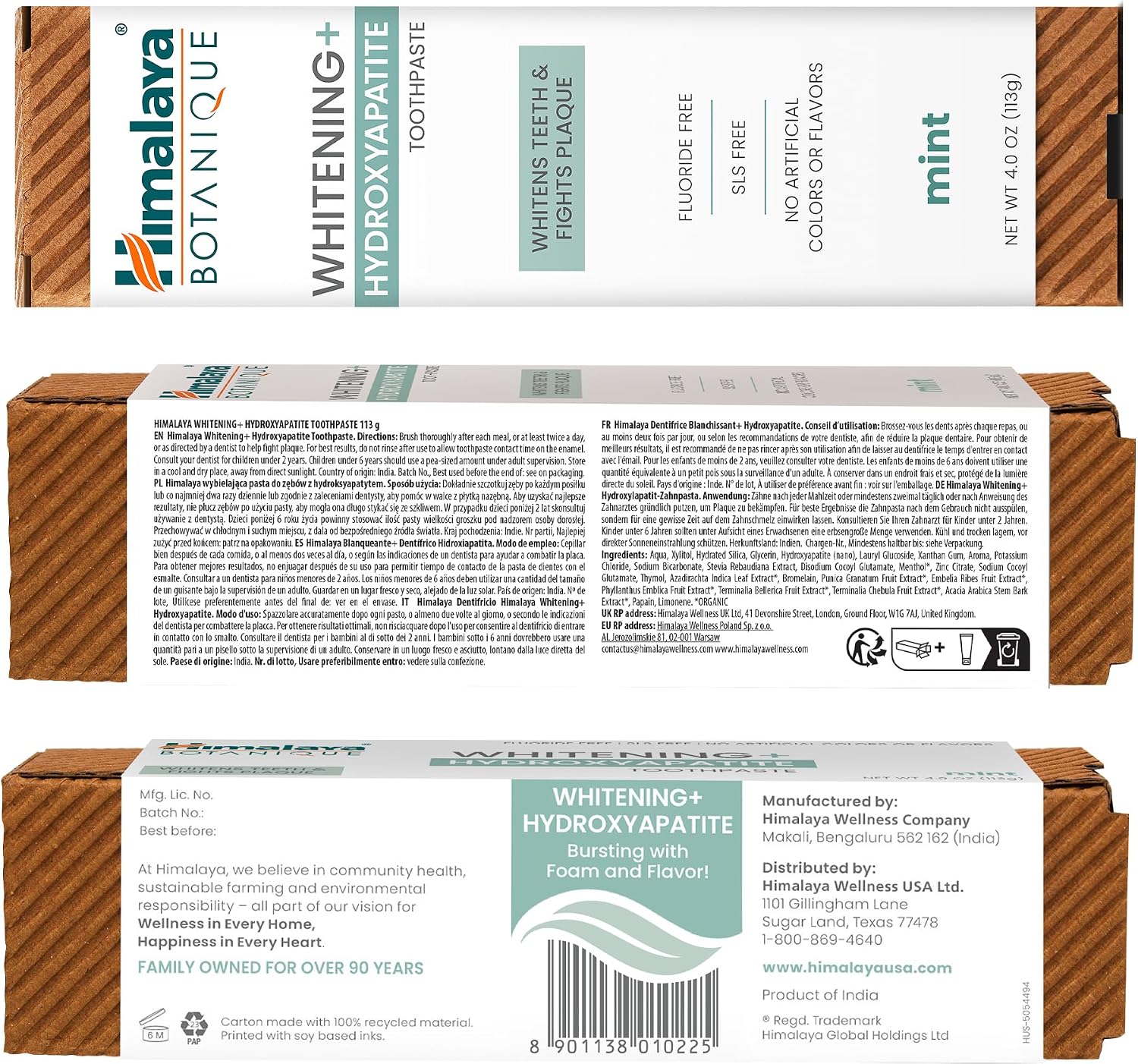 Detalle de Himalaya Botanique Dentifricio sbiancante all'idrossiapatite 113g