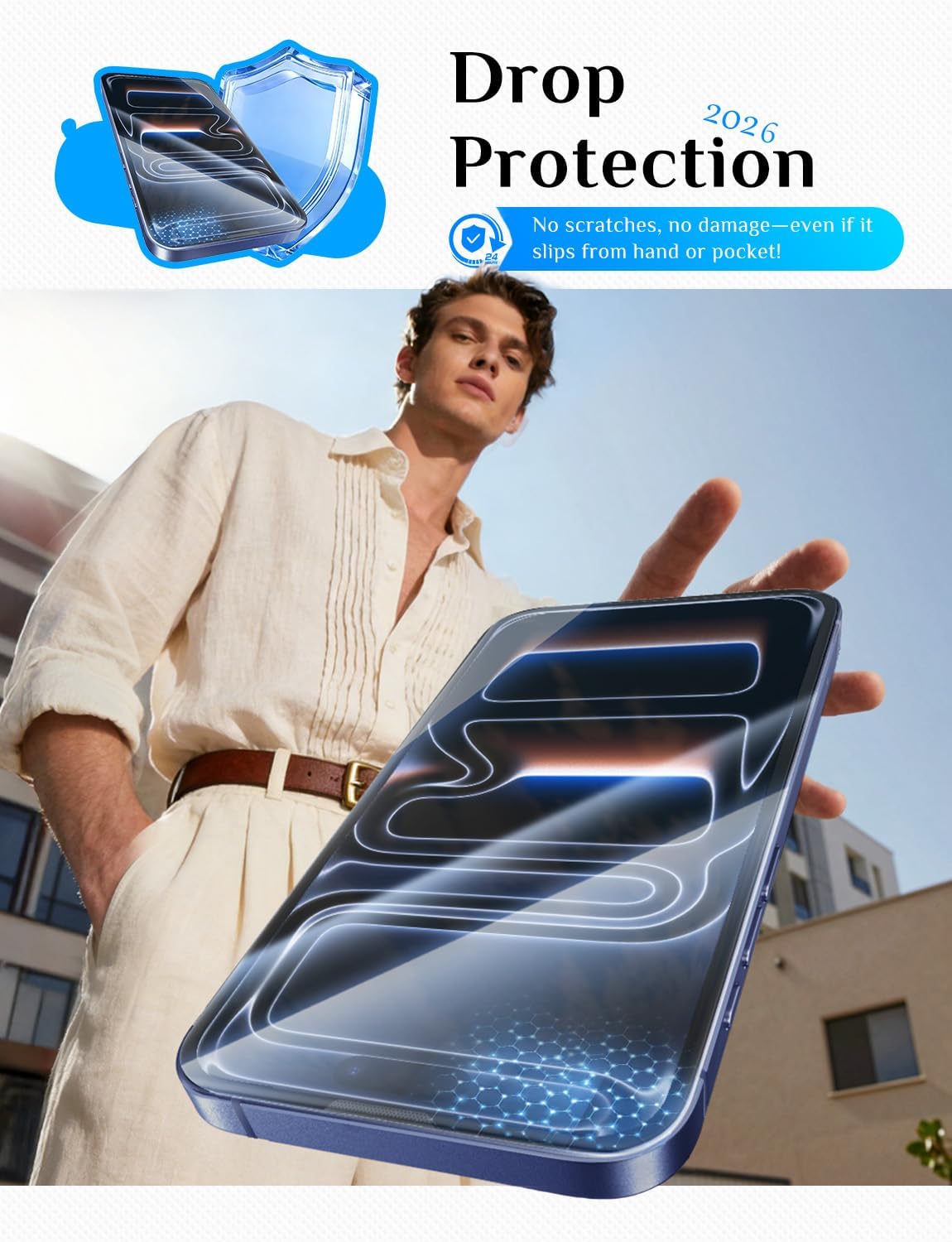 Thumbnail 5 de MAGIC JOHN 2 Pack iPhone 17 Pro 6.3" Screen Protector