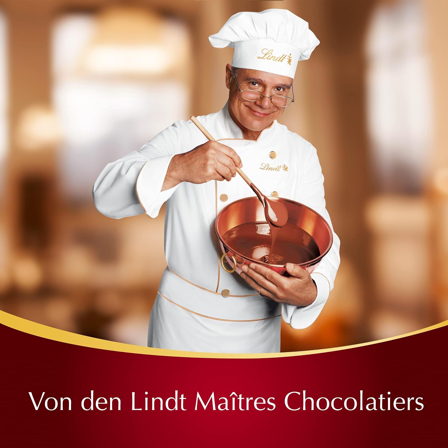 Detalle 2 de Lindt LINDOR Double Chocolate 1 kg Beutel 🍫
