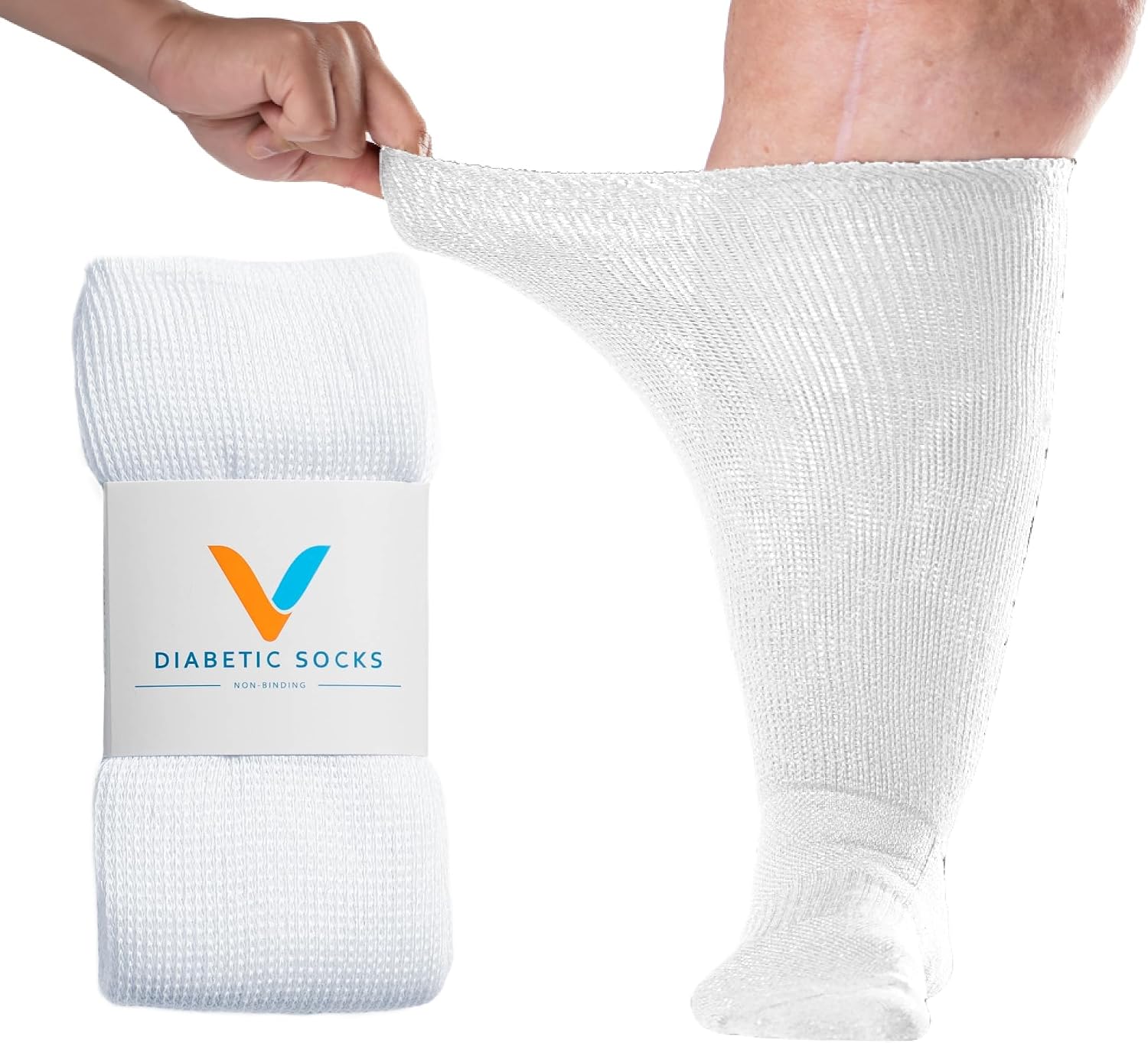Detalle de Viasox EasyStretch™ Diabetic Socks for Men & Women, Loose Fit