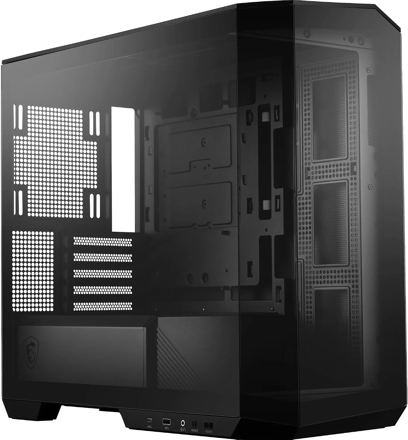 Detalle de MSI MAG PANO M100L boîte PC Micro-ATX