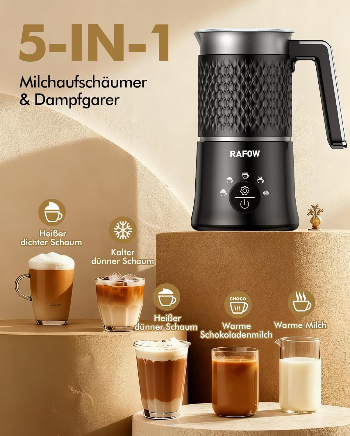 Thumbnail 1 de Rafow Milchaufschäumer 500 ml
