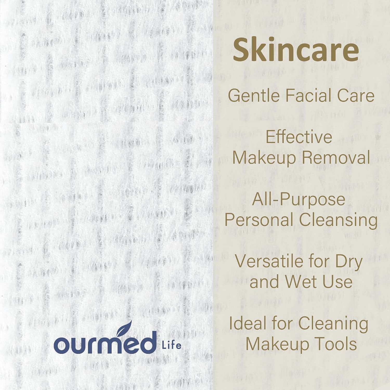 Detalle 2 de Ourmed Life Serviettes Visage 50 unités 10"x12