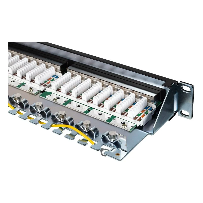 Detalle 2 de Aiten Data Patch Panel 24 Puertos Cat6 1U para rack 📡
