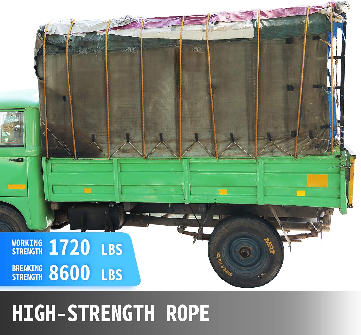 Thumbnail 3 de VEVOR 9/16 Double Braid Rope 200 FT 🪢