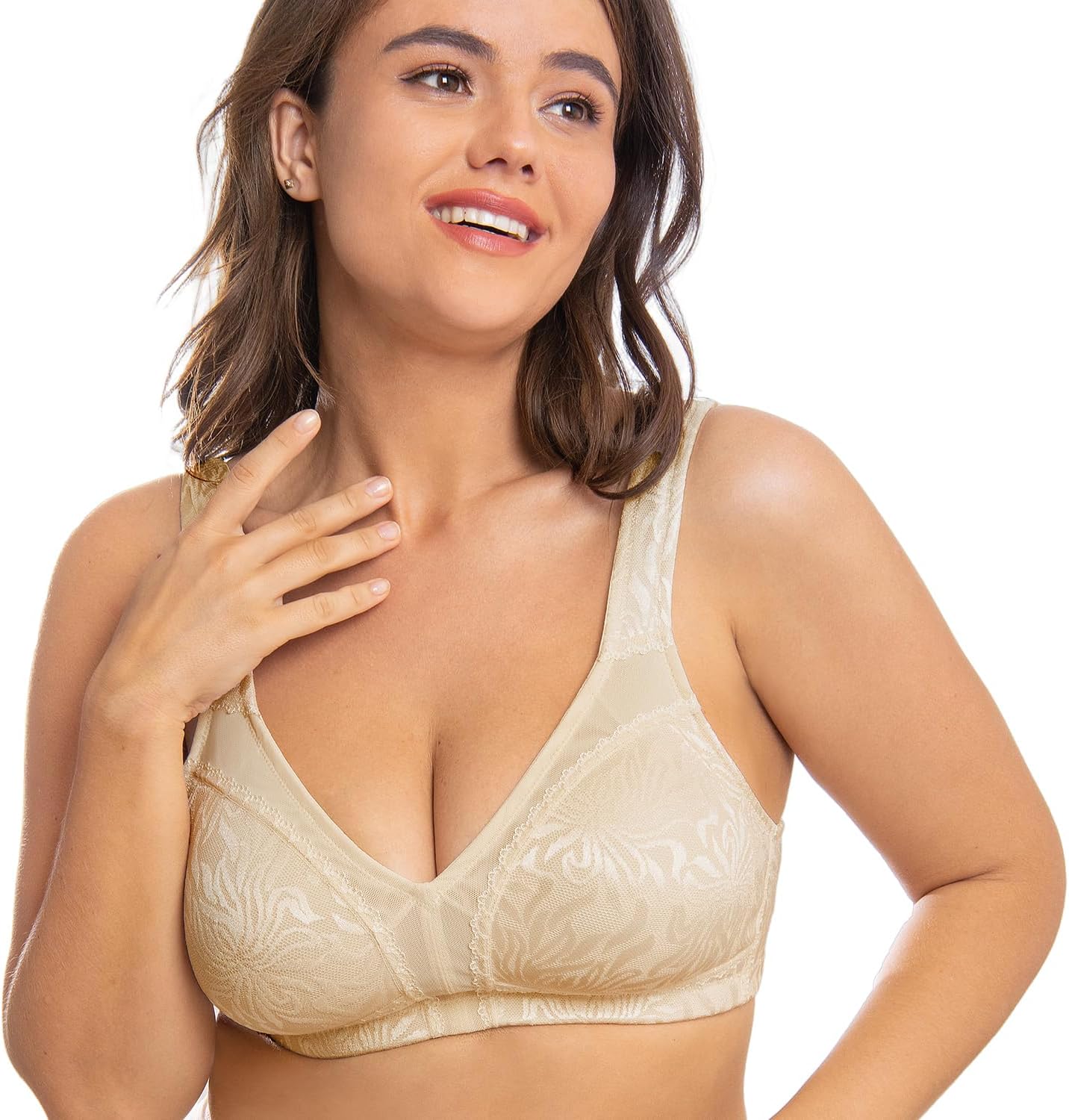 Detalle 2 de Wingslove Full Coverage Wire-Free Minimizer Bra
