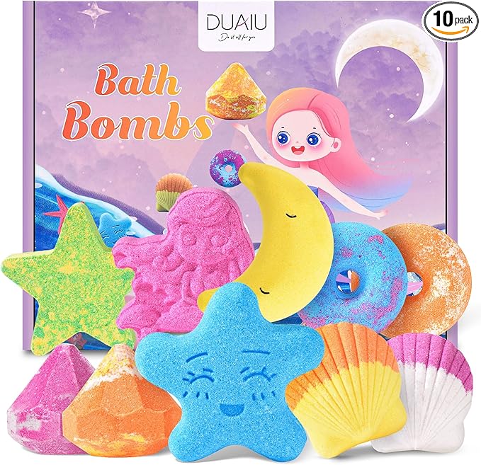 DUAIU Bombas de Baño 🛁 Set de 10 Piezas Regalo