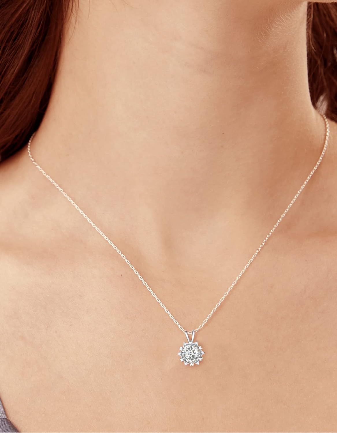 Thumbnail 1 de MomentWish Punto Luce Collana 1Ct Moissanite