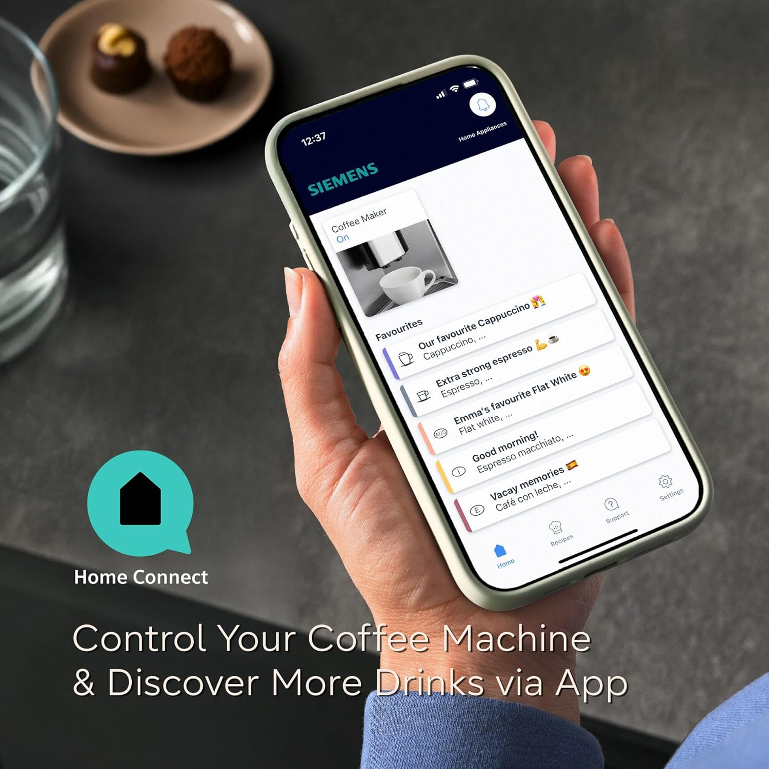 Thumbnail 5 de Siemens EQ700 TP715GB1 bean-to-cup coffee machine with 5" iSelect touchscreen