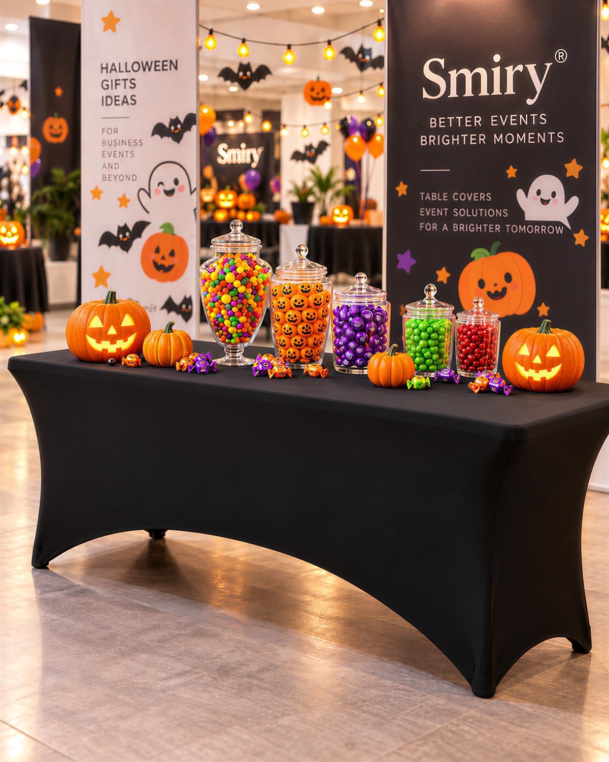 Detalle 2 de Smiry 2 Pack Spandex Table Cloth 72in
