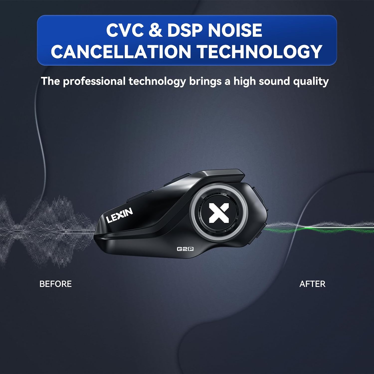 Thumbnail 6 de LEXIN G2P Motorrad Bluetooth Headset 800 mAh