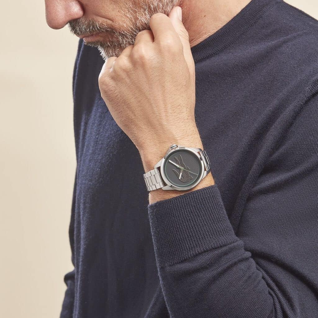 Thumbnail 3 de Lacoste Montre Analogique à Quartz pour Homme – Collection Le Croc, bracelet acier argenté (2011131)