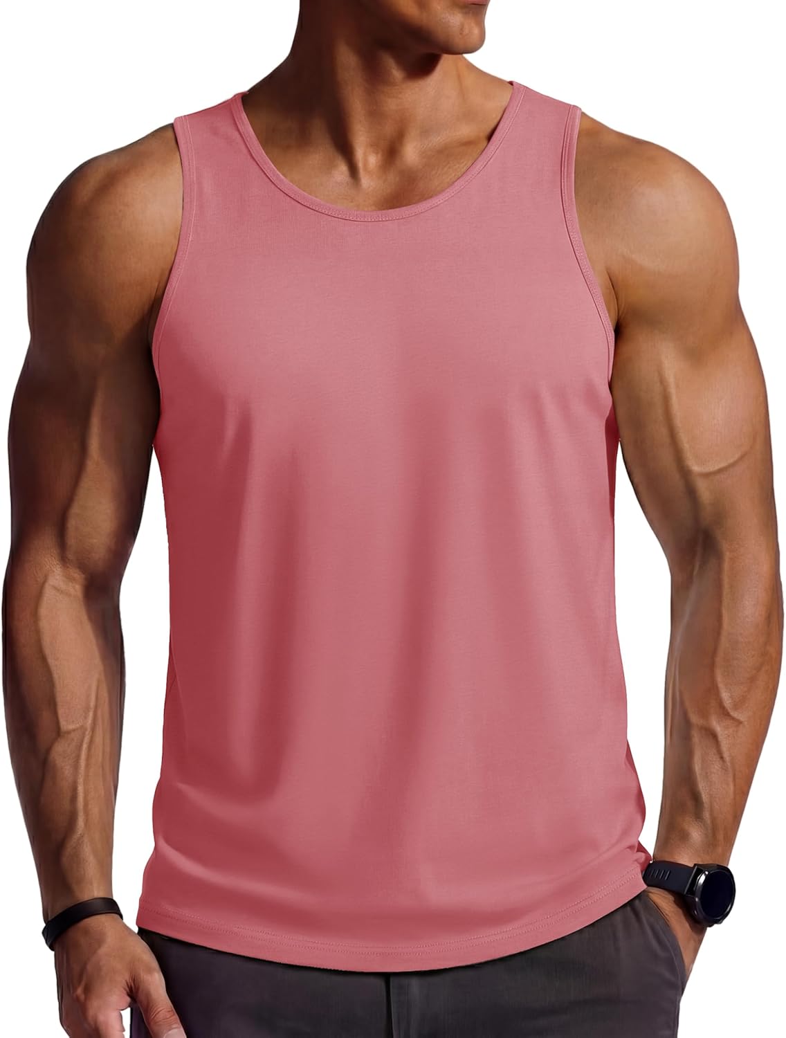 Thumbnail 6 de TACVASEN Tank Top Herren – 100% Baumwolle, Ärmellos, flexibel & atmungsaktiv