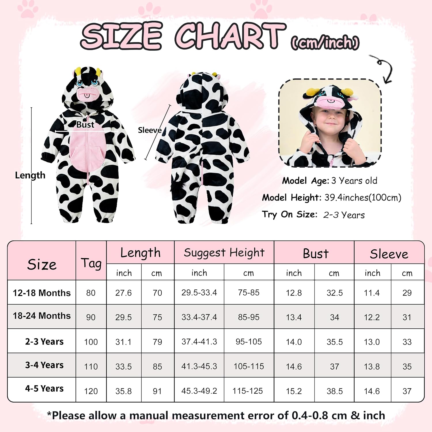 Thumbnail 5 de LOLANTA Baby Cow Costume Romper