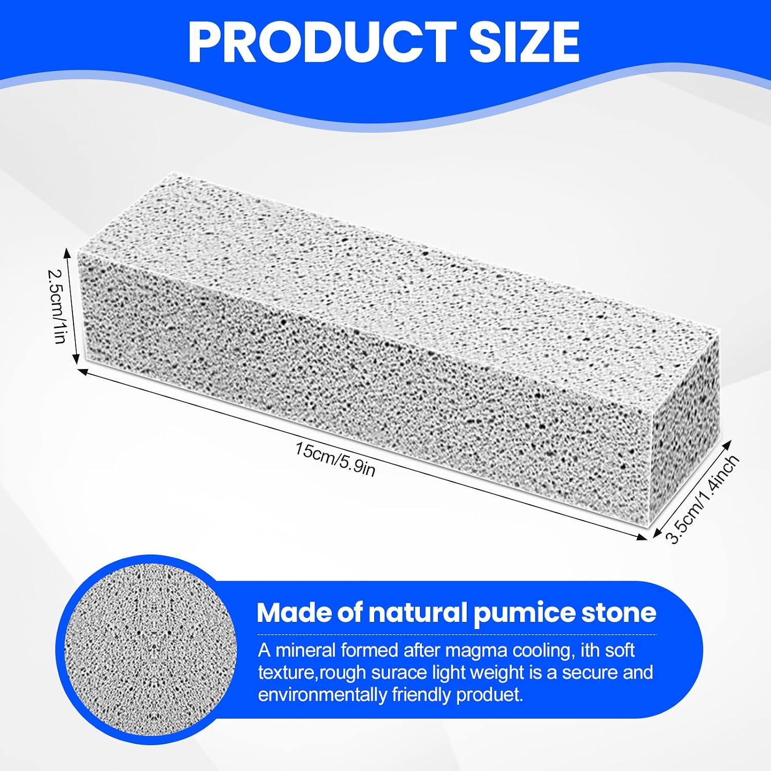 Thumbnail 1 de 6 Pack Pumice Stone Toilet Bowl Cleaner