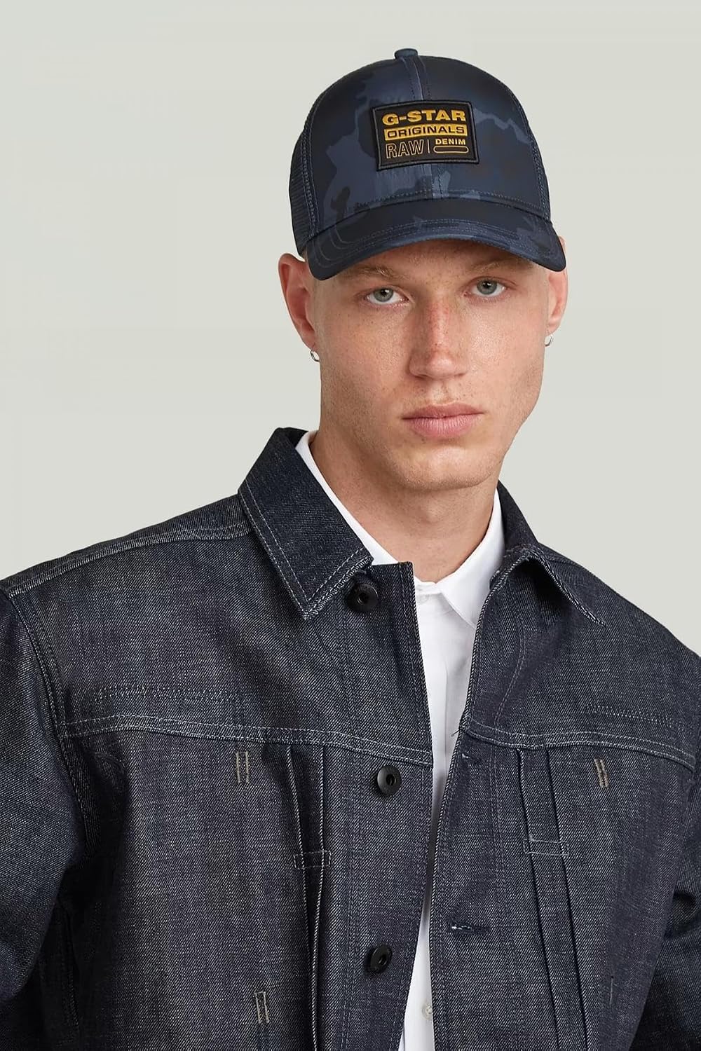 Detalle de G-Star Embro Baseball Trucker cap per Uomo: stile casual con dettaglio premium