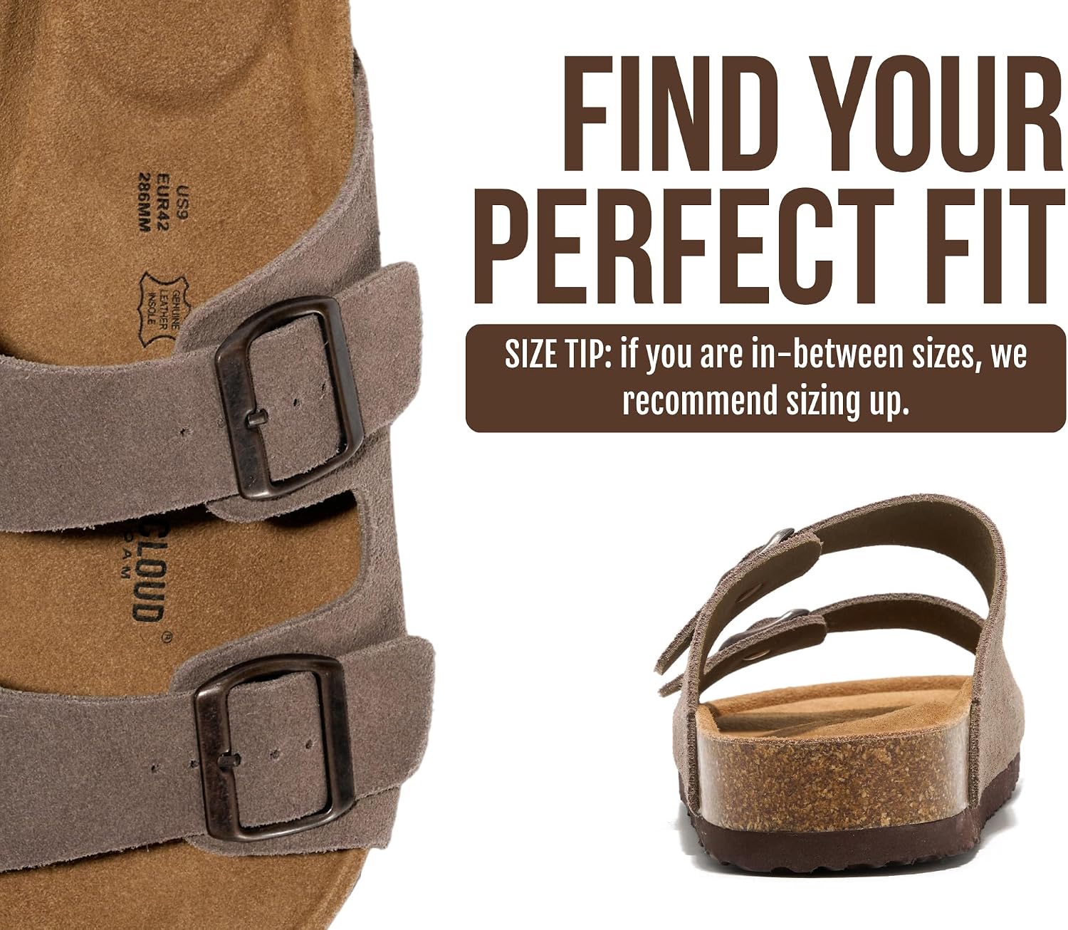 Thumbnail 4 de Project Cloud Heritage Men's Sandals: 100% Genuine Leather with Memory Foam Insole