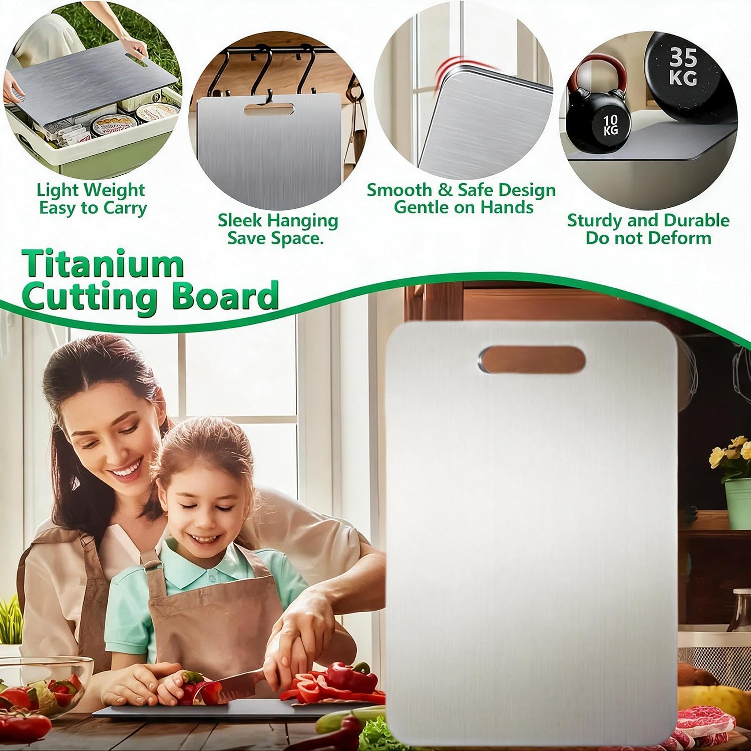 Detalle 2 de Katori Titanium Cutting Board