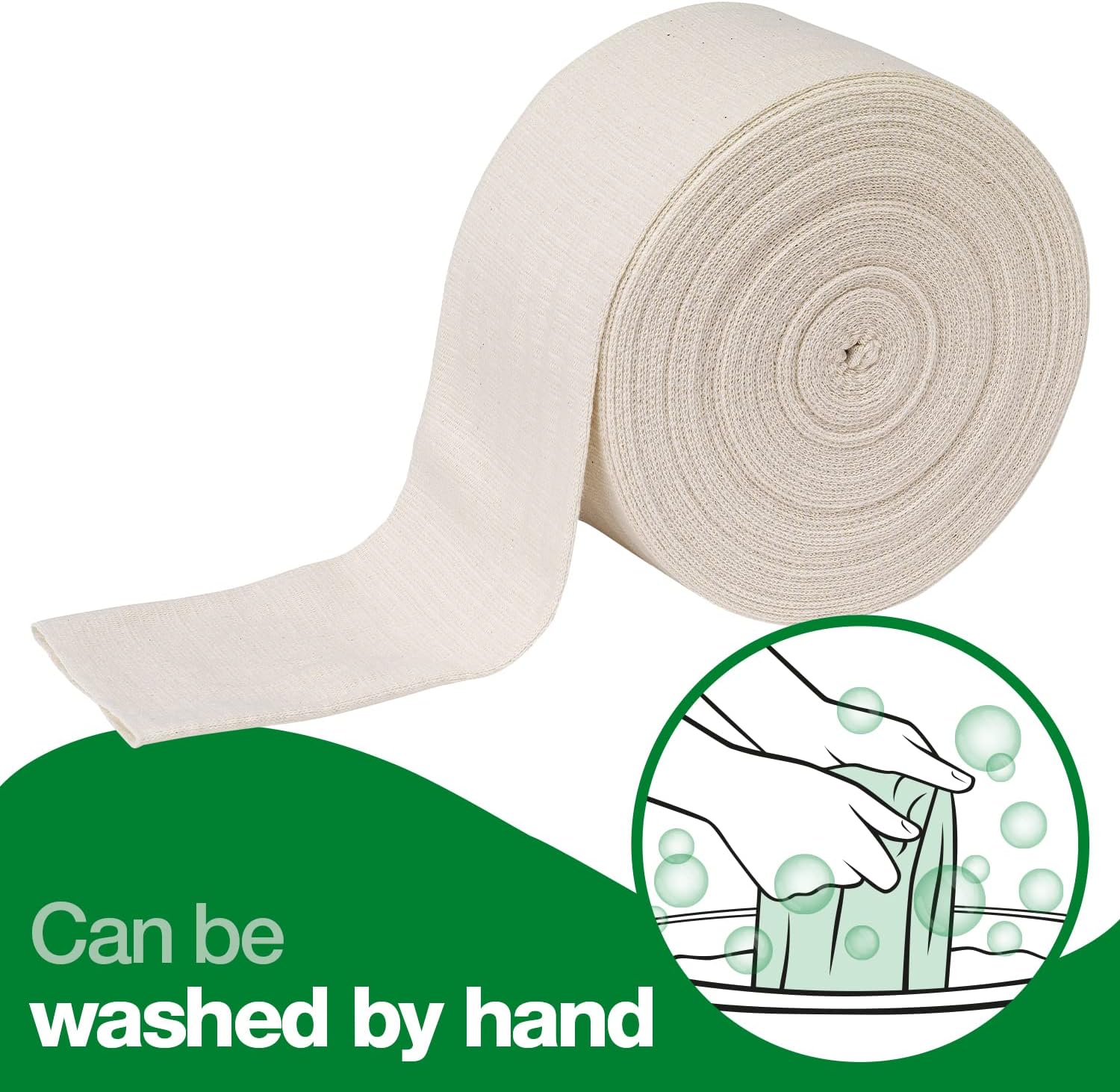 Thumbnail 4 de Safety First Aid Group HypaBand Tubular Bandage – Size E Large Ankle, Medium Knee Small Thigh, White, 5m