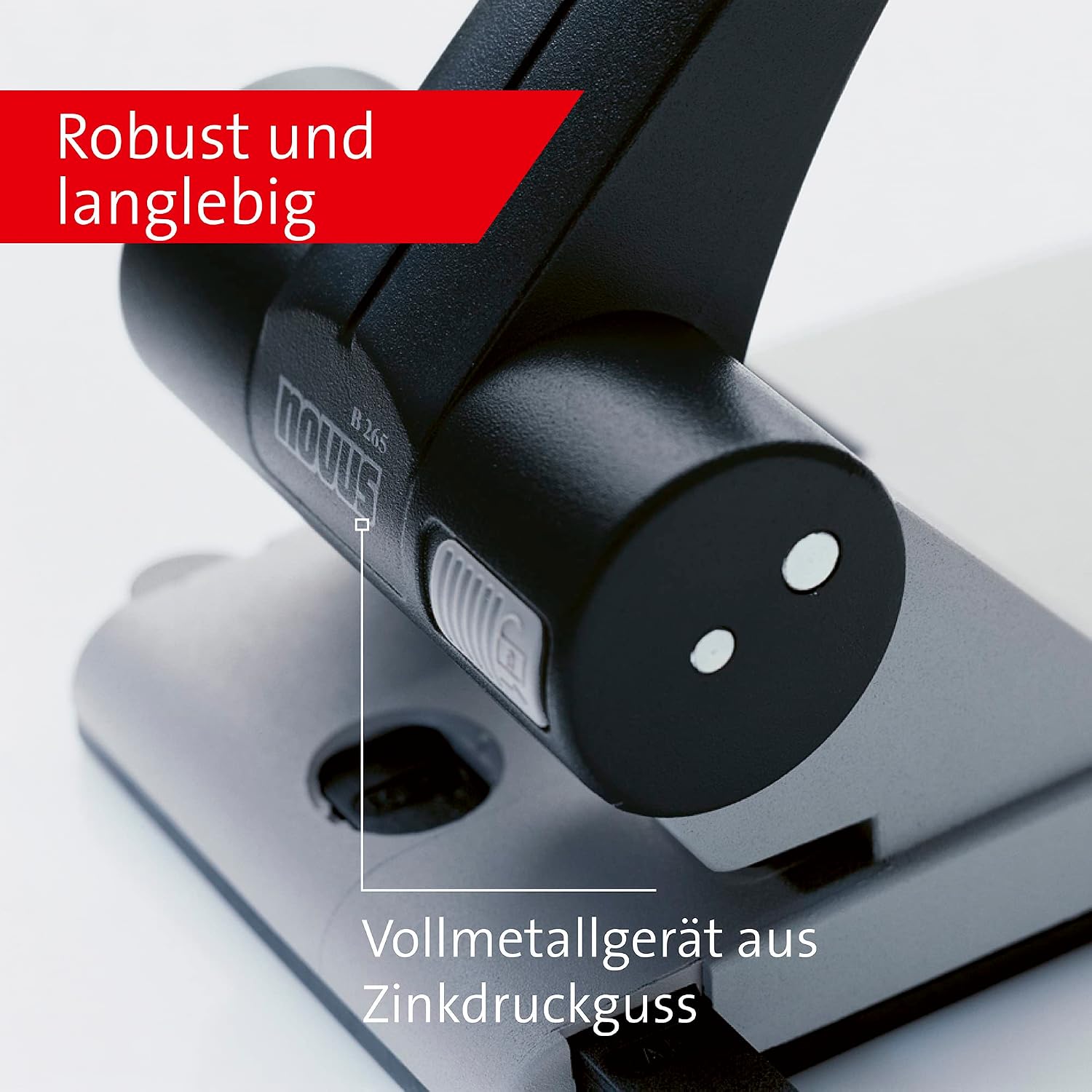 Thumbnail 4 de Novus B 265 Locher – robuster Registraturlocher aus Metall für bis zu 65 Blatt