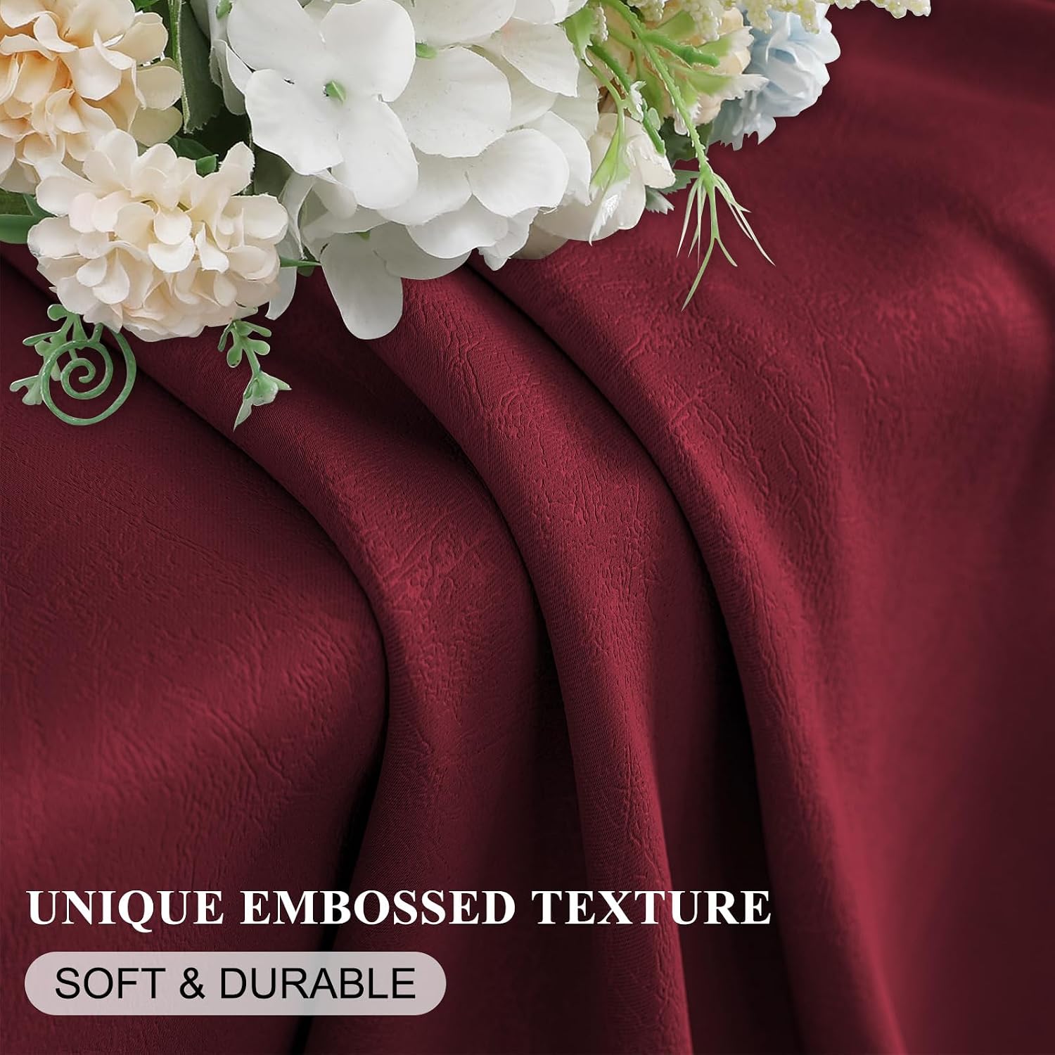 Detalle 2 de Ystyle Lot De 2 Rideau Occultant 140x225 cm Bordeaux